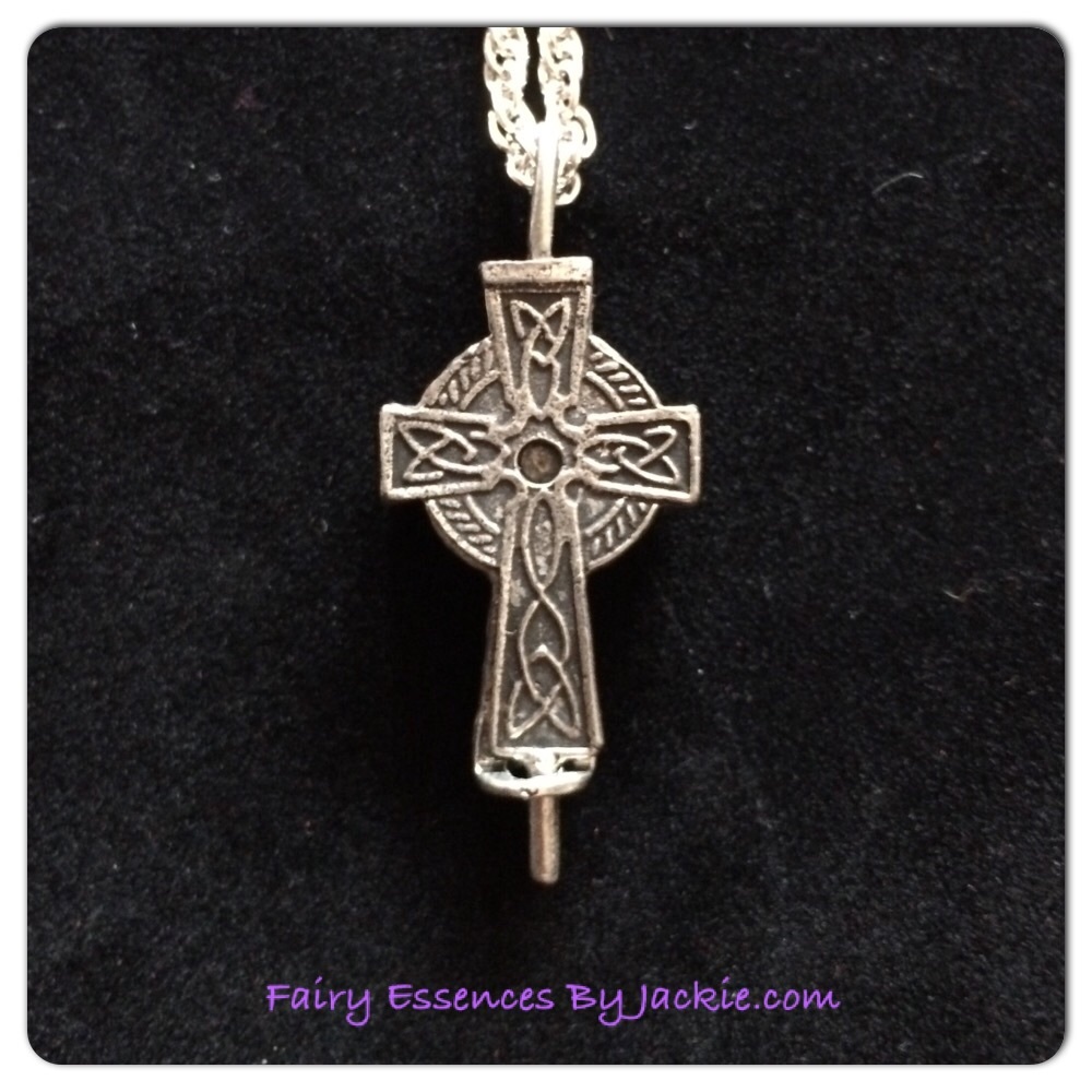 Celtic Cross Diffuser Necklace